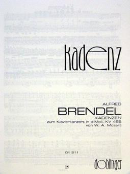 Kadenzen zu Mozarts Klavierkonzert d-moll KV 466 
