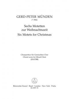 Six motets pour la période de Noël 