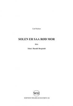 Solen Er Sod Rod Mor 