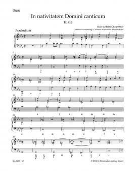 In nativitatem Dominum canticum H 416 
