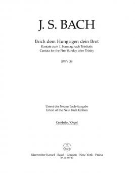 Partage ton pain avec celui qui a faim BWV 39 