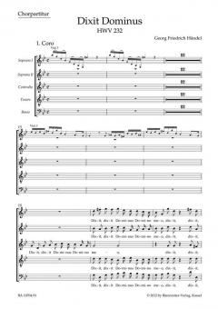 Dixit Dominus HWV 232 Standard