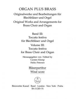 organ plus brass, volume III: Toccata festiva Standard