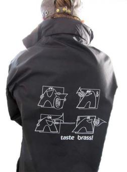 Raincoat Brass (M), black 