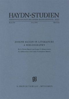 Haydn Studies Vol.3 No. 3/4 