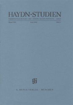 Haydn Studies Vol. 8 No. 1 