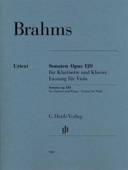 Sonatas for Piano and Clarinet op. 120 