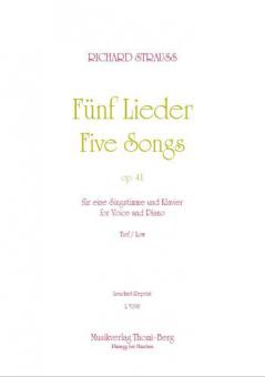 Five Songs Op. 41 