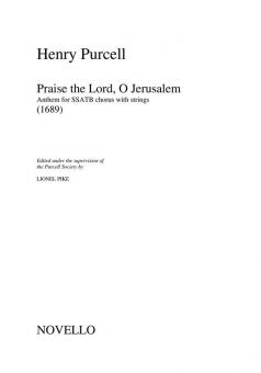 Praise The Lord, O Jerusalem 