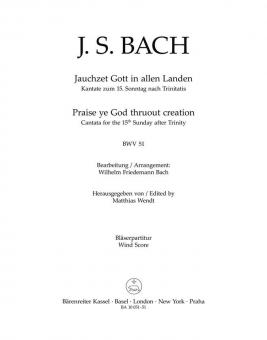 Jauchzet Gott in allen Landen BWV 51 Standard