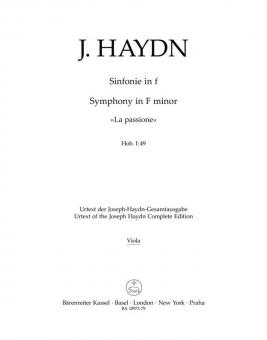 Symphonie en fa mineur Hob. I:49 
