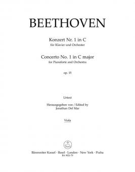 Concerto No. 1 en ut majeur op. 15 