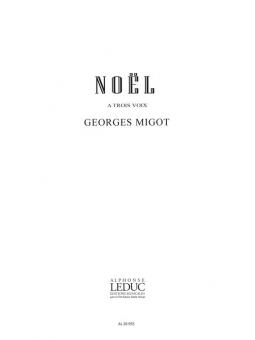 Noel à 3 Voix 
