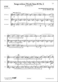 Songs without Words Op. 85 No. 2 