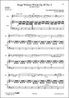 Songs Without Words Op. 85 No. 3 