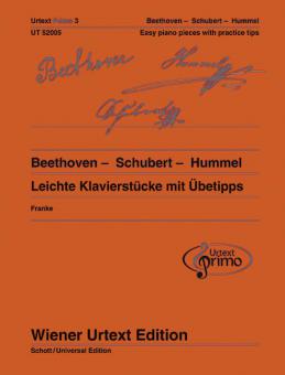 Morceaux faciles pour piano avec conseils d'entraînement Volume 3 
