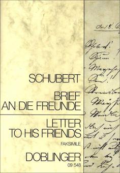 Brief an die Freunde mit Faksimile 