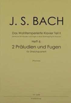 2 vierstimmige Präludien und Fugen 