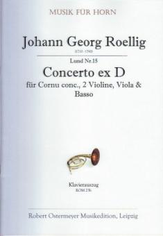 Concerto ex D für Cornu concertato, 2 Violinen, Viola & Basso (Erstdruck) (1750) 