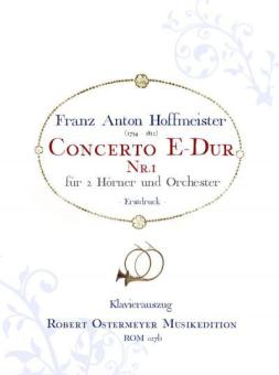 Konzert Nr. 1 E-Dur für 2 Hörner und Orchester (Erstdruck) 