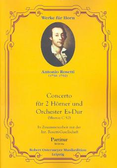 Concerto für 2 Hörner und Orchester E-Dur (Murray C 57) 