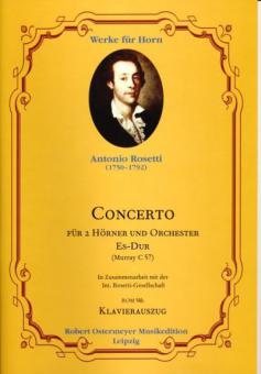 Concerto für 2 Hörner und Orchester E-Dur (Murray C 57) 