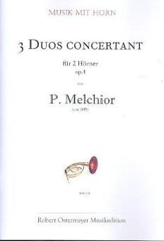 3 Duos concertant für 2 Hörner op. 4 (um 1815) 