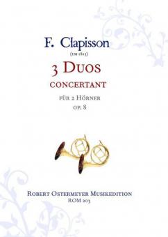 3 Duos concertant für 2 Hörner op. 8 (1815) 