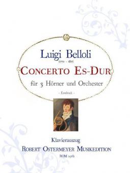Konzert Es Dur für 3 Hörner und Orchester (1817) (Erstdruck) 