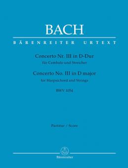 Concerto No. 3 en ré majeur BWV 1054 