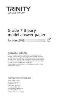 Theory Model Answer Paper Grade 7 2013 