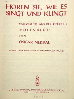 Hören Sie, wie es singt und klingt aus Polenblut 