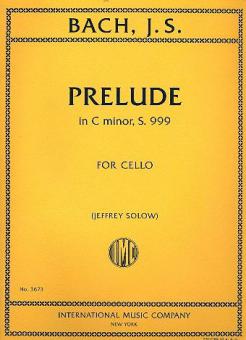 Prelude In C Minor BWV999 