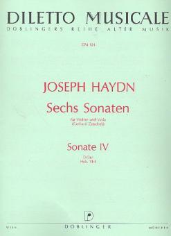 Sonata No. 4 D major Hob. VI:4 