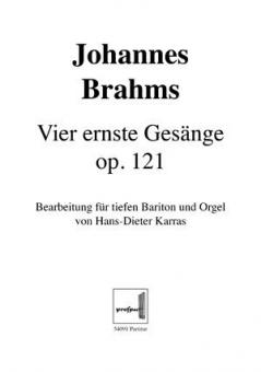 Vier ernste Gesänge op. 121 Standard