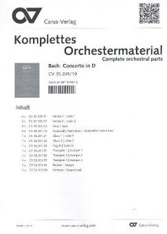 Concerto en ré majeur 