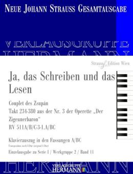 Ja, das Schreiben und das Lesen RV 511A/B/C-3 