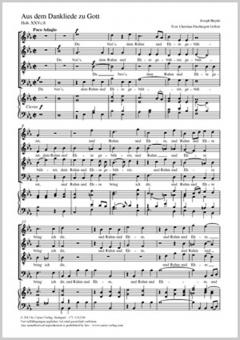 Du chant de grâce à Dieu 