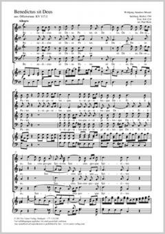 Benedictus sit Deus KV 117, 1 