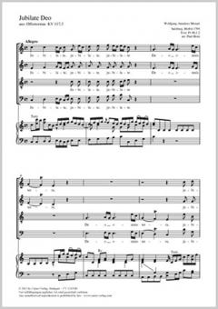 Jubilate Deo KV 117, 3 