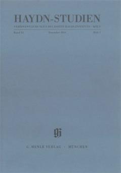 Haydn-Studies Vol. 11 No. 1 