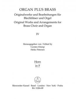 organ plus brass, volume IV: Cathedral Sounds 