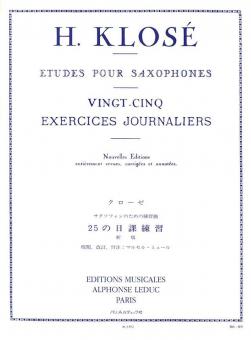 25 Exercises journaliers (Saxophone solo) 