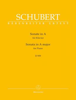 Sonate en la majeur D 959 Standard