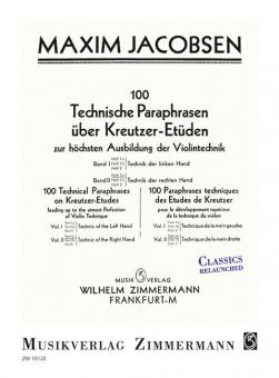 100 Technische Paraphrasen über Kreutzer-Etüden Band II Heft 1a Standard