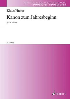 Kanon zum Jahresbeginn Standard