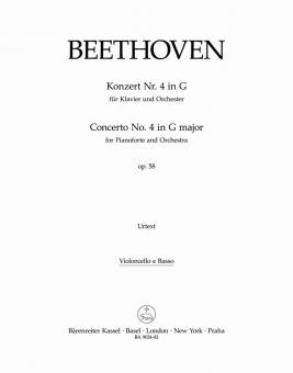 Concerto No. 4 en sol majeur op. 58 