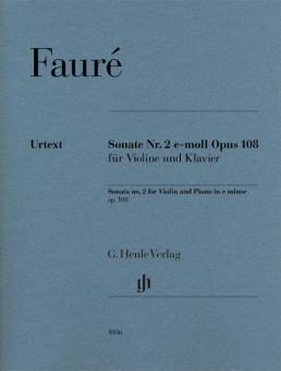Sonate pour violon no 2 en mi mineur op. 108 