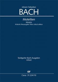 Édition intégrale des motets sans basse continue. Nouvelle édition critique 2002<CR>BWV 225-230 et Anh. 159 Standard