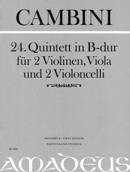 Quintette en si bémol majeur - Première édition 